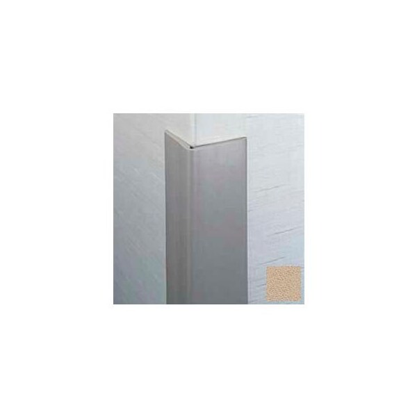 Pawling Flexible Vinyl Corner Guard, 2-1/2" Wings, 3/16" Radius, 4'H, Tan, Heavy Duty Flexible Vinyl CG-3-4-3 - main